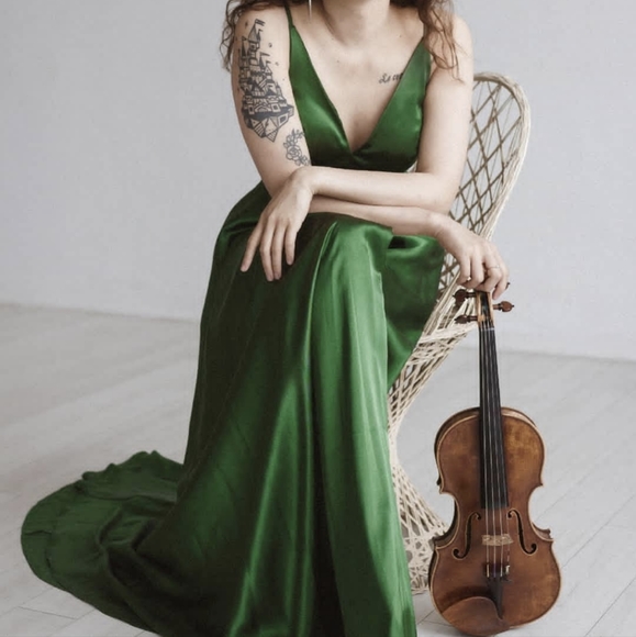 David's Bridal Blondie Nites gown - Picture 3 of 9